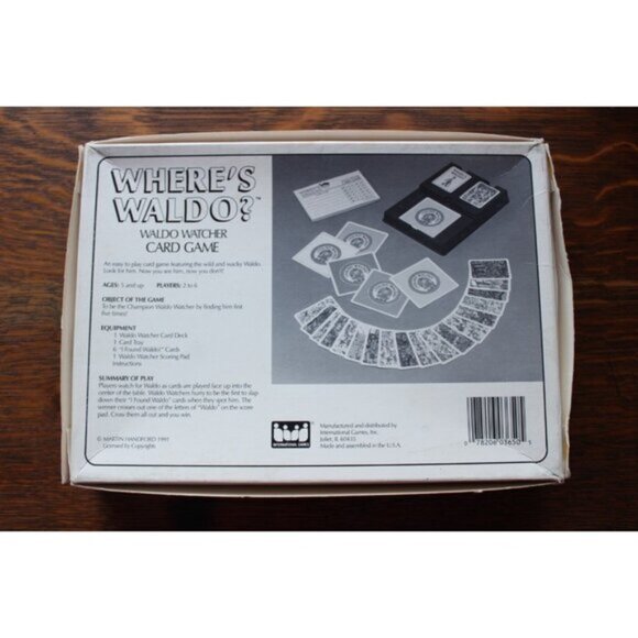 Where's Waldo 1991 Waldo Watcher Card Game No. 3650 - Picture 2 of 4